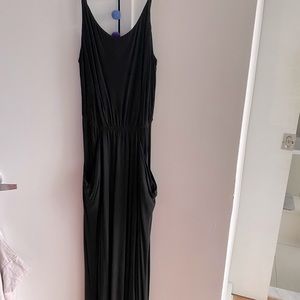 Maxi black summer dress